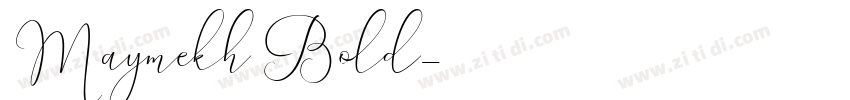 Maymekh Bold字体转换
